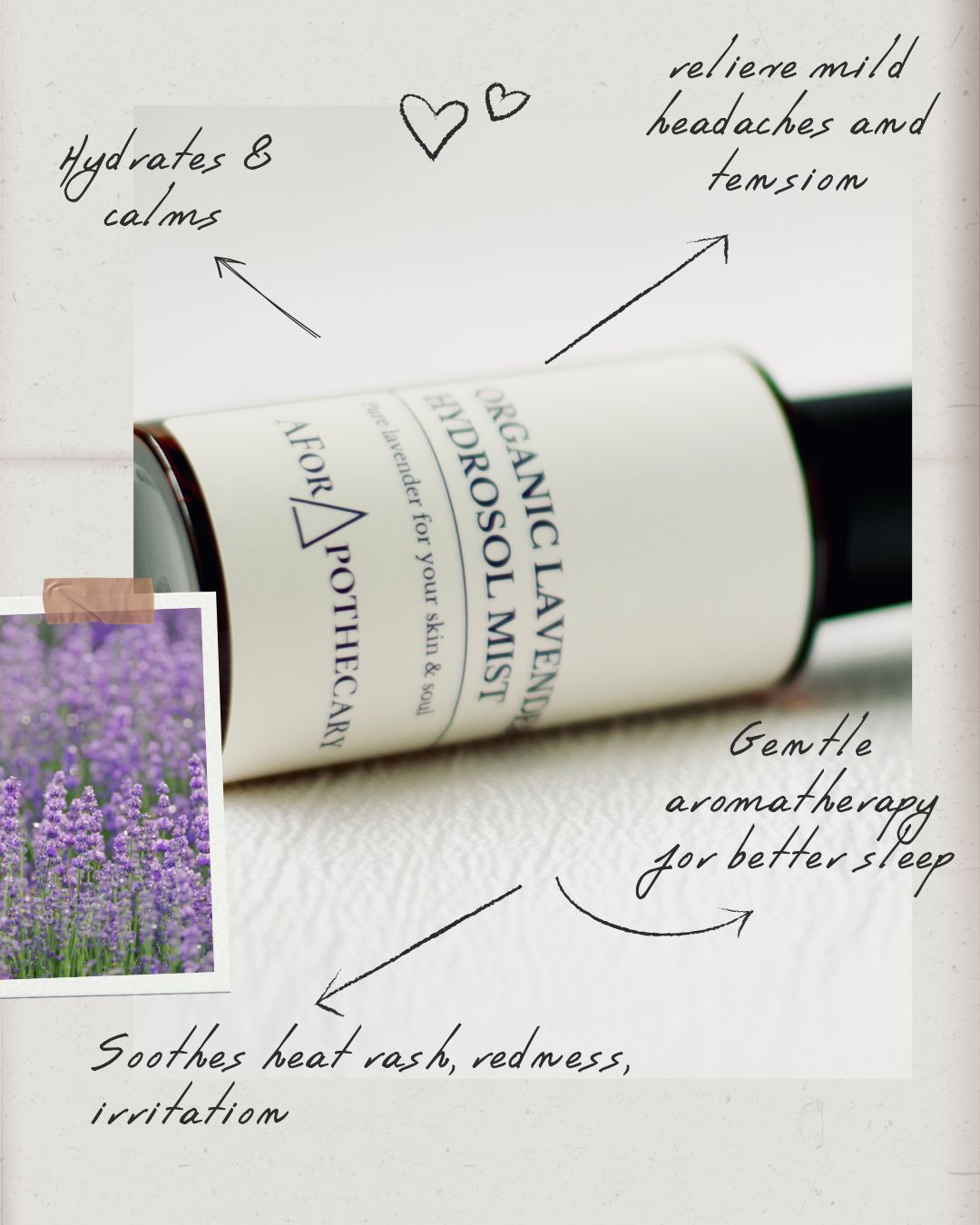 Organic Wild Lavender Hydrosol